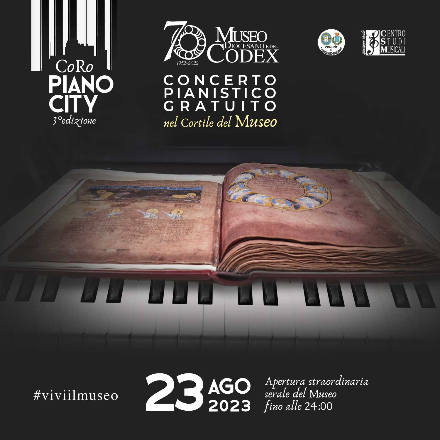 CoRo Piano City - Concerto pianistico al Museo Diocesano e del Codex